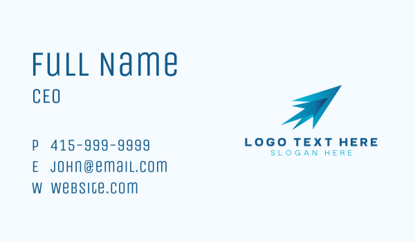 Aviation Flight Plane Business Card Design Image Preview