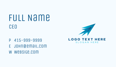 Aviation Flight Plane Business Card Image Preview