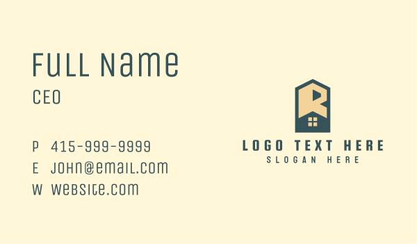 Home Roofing Letter R Business Card Design Image Preview