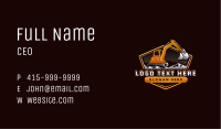 Excavator Backhoe Machine Business Card Image Preview