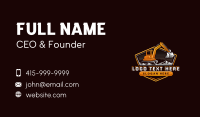 Excavator Backhoe Machine Business Card Image Preview