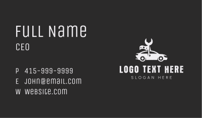 Wrench Automotive Repair Business Card Image Preview