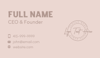 Classic Cursive Wordmark Business Card Image Preview