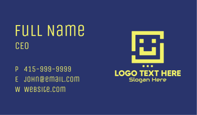 Retro Game Smile  Business Card Image Preview