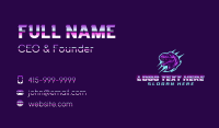 Tyrannosaurus Dinosaur Gaming Business Card Design