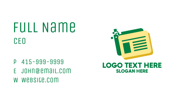 Virtual Digital Records Business Card Design Image Preview