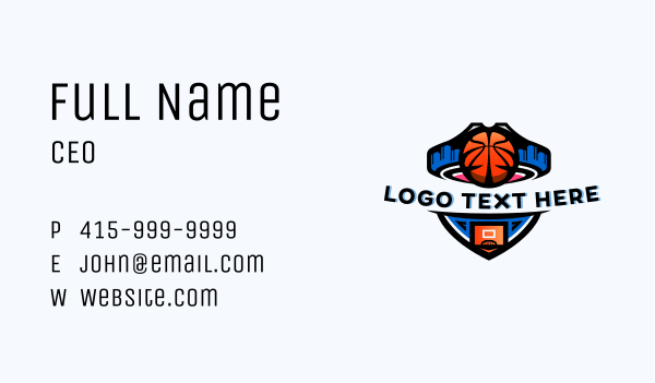 Basketball Sports Tournament Business Card Design Image Preview