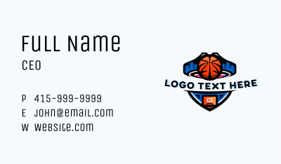 Basketball Sports Tournament Business Card Image Preview