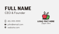 Red Green Apple Business Card Image Preview