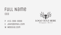 Wing Skull Tattoo Business Card Image Preview