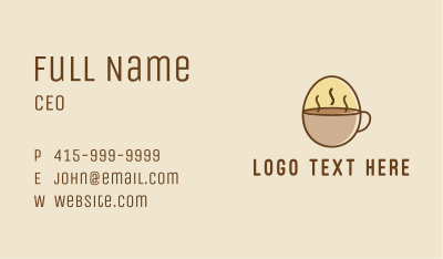 Egg Coffee Breakfast Business Card Image Preview