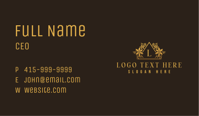 Organic Botanical Flower  Business Card Image Preview