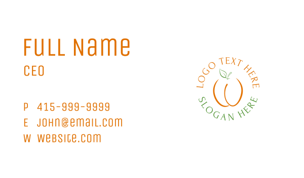 Orange Fruit Farm Business Card Design Image Preview