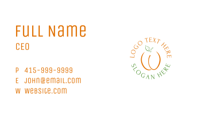 Orange Fruit Farm Business Card Image Preview