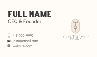 Wood Star Necklace  Business Card Design