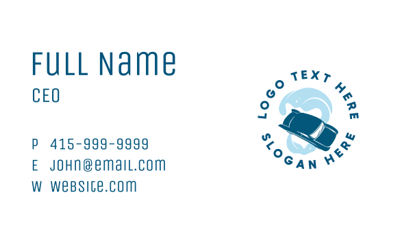 Clean Car Wash Business Card Design Image Preview