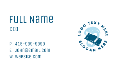 Clean Car Wash Business Card Image Preview