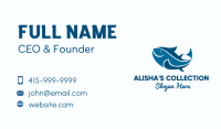 Blue Tuna Fish Business Card Image Preview