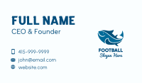 Blue Tuna Fish Business Card Image Preview