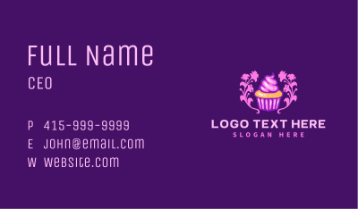 Pastry Baker Cupcake Business Card Image Preview