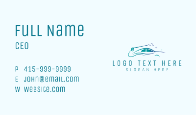 Automobile Pressure Wash Business Card Image Preview