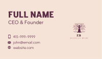 Woman Tree Wellness Business Card Image Preview