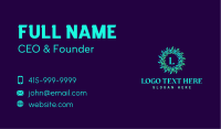 Tribal Sun Lettermark Business Card Image Preview