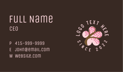 Cherry Blossom Flower Spa Business Card Image Preview