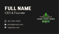 Chainsaw Tree Woodcutter Business Card Image Preview