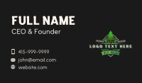 Chainsaw Tree Woodcutter Business Card Design