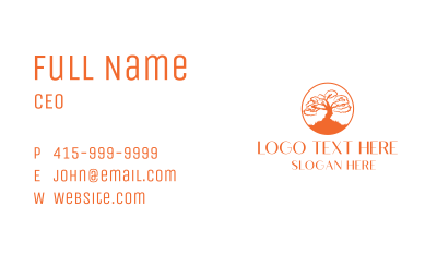 Old Big Tree Business Card Image Preview