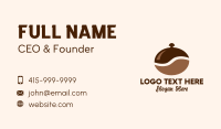 Coffee Bean Cloche Business Card Image Preview