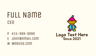Colorful Dwarf Toy Business Card Image Preview
