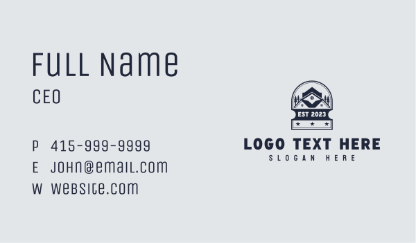 House Builder Roofing Business Card Design Image Preview