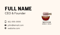 Noodle Bowl Delivery Business Card Image Preview