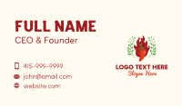 Flaming Chili Pepper Herb Business Card Image Preview