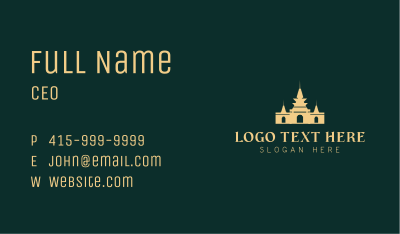 Asian Palace Temple Business Card Image Preview