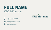 Organic Brand Wordmark Business Card Preview