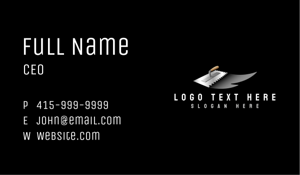 Trowel Tool Builder Business Card Design Image Preview