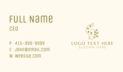 Minimalist Herb Spice Letter S Business Card Image Preview