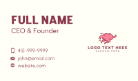 Brain Running Quiz Business Card Design