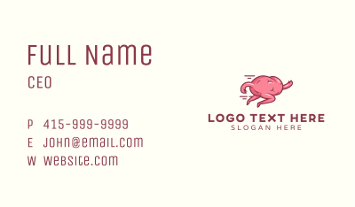 Brain Running Quiz Business Card Image Preview