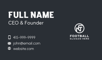 Circle Letter N & F  Business Card Image Preview