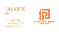 Modern Food Utensils Business Card Image Preview