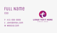 Digital Technology Letter T Business Card Image Preview