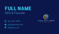 Hvac Snowflake Torch Business Card Image Preview