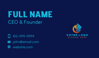 Hvac Snowflake Torch Business Card Image Preview