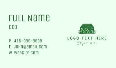 Greenhouse Garden Plant Business Card Image Preview