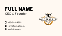 Bull Hors Restaurant Business Card Design