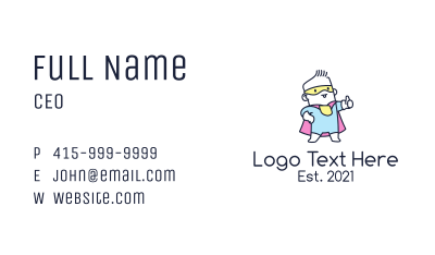 Baby Superhero Business Card Image Preview